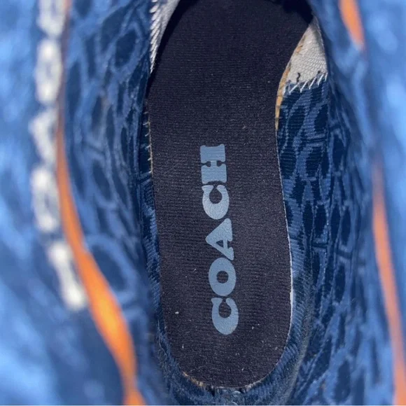 Coach Rivington Blue Ombré rubber short Rain Boots size 10 in EUC - Picture 6 of 10